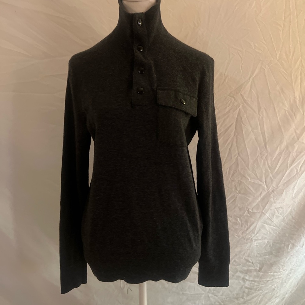 Banana Republic Charcoal Knit Sweater